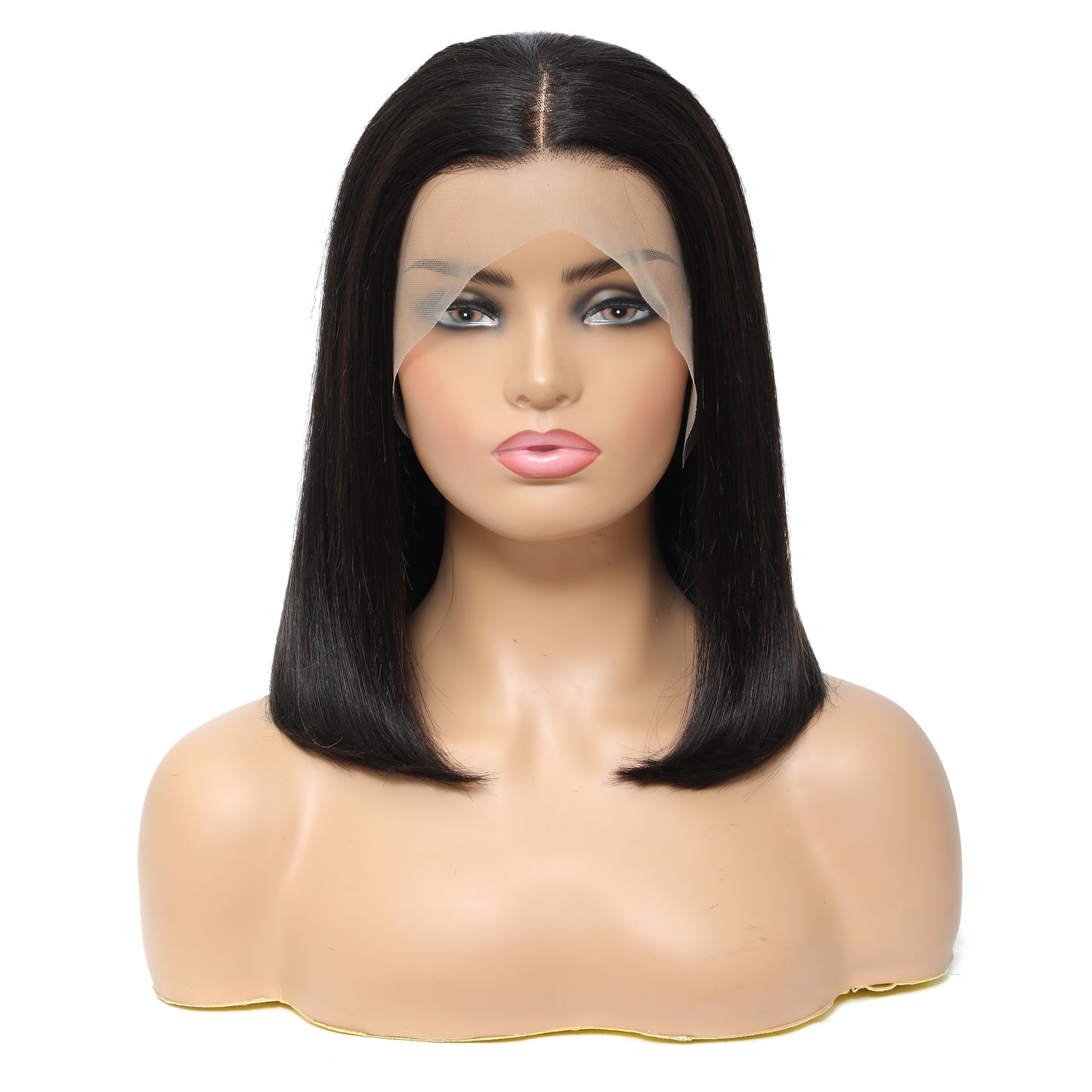 Straight Human Hair Lace Wig for Women Natural Color