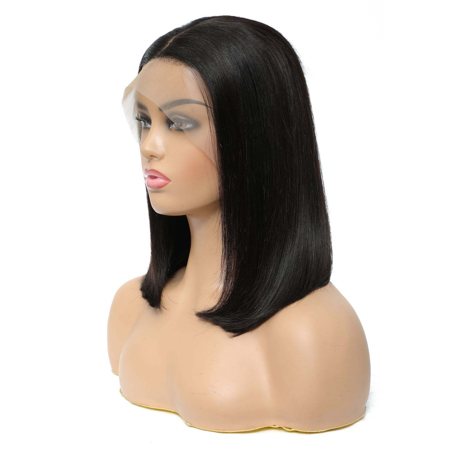 Straight Human Hair Lace Wig for Women Natural Color