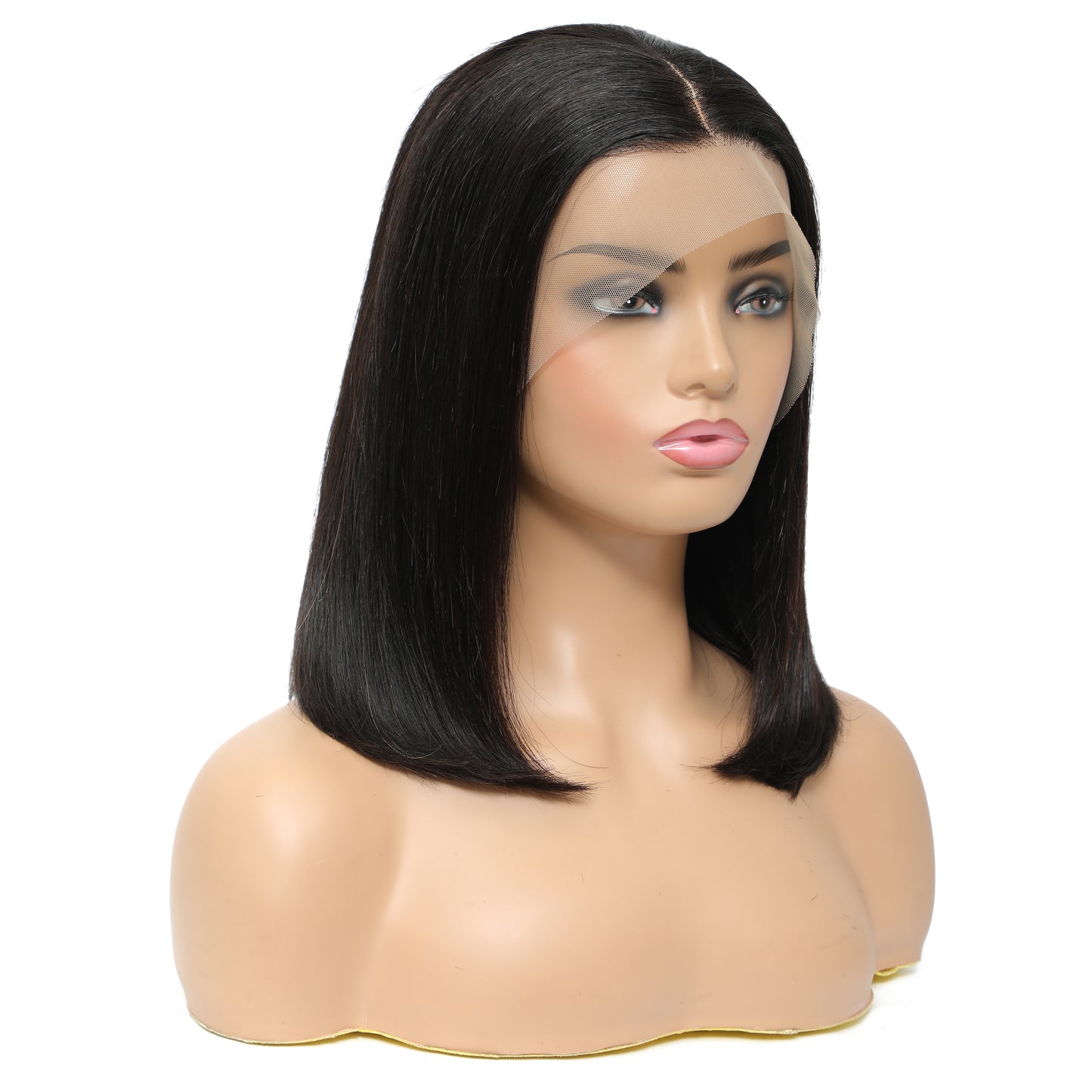 Straight Human Hair Lace Wig for Women Natural Color