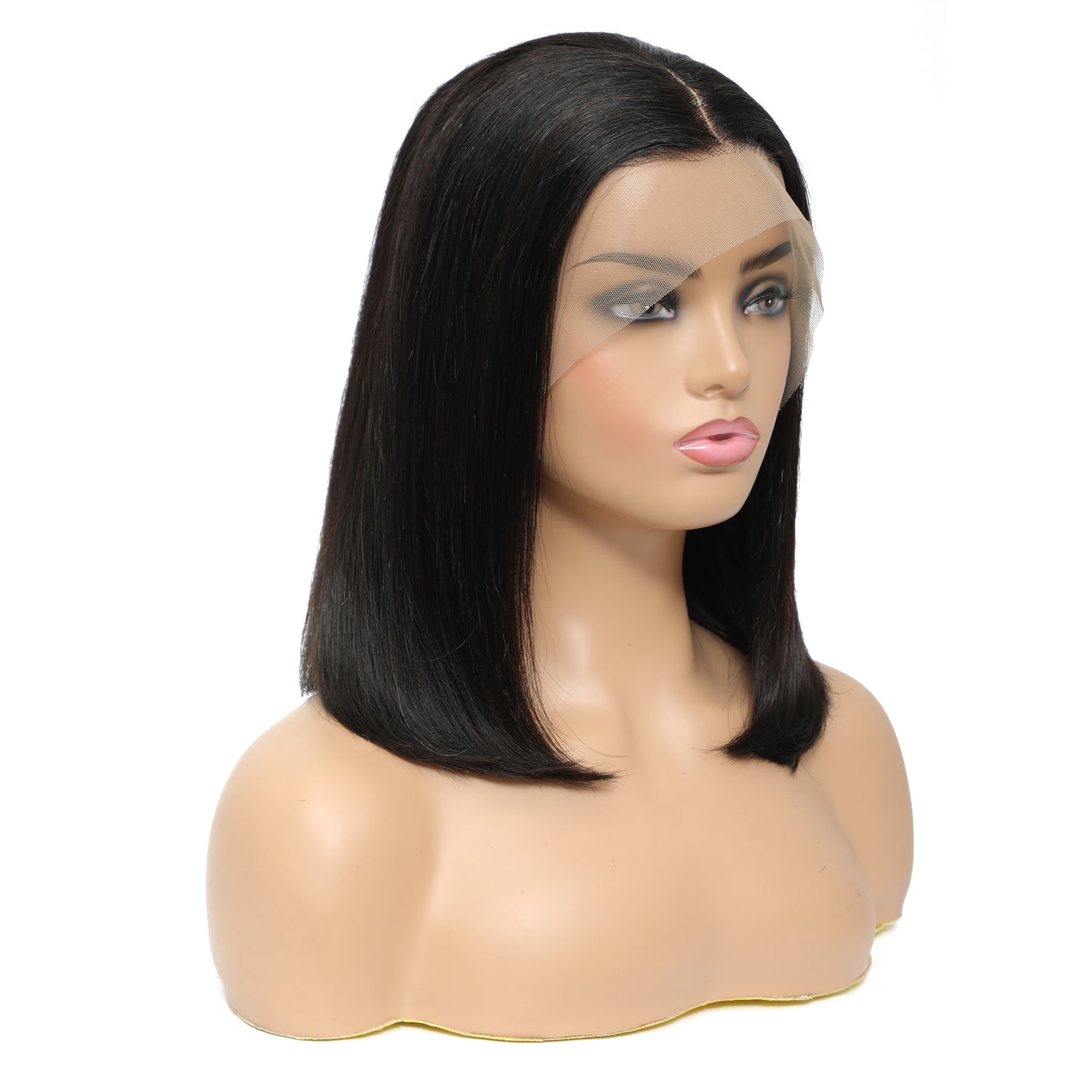 Straight Human Hair Lace Wig for Women Natural Color