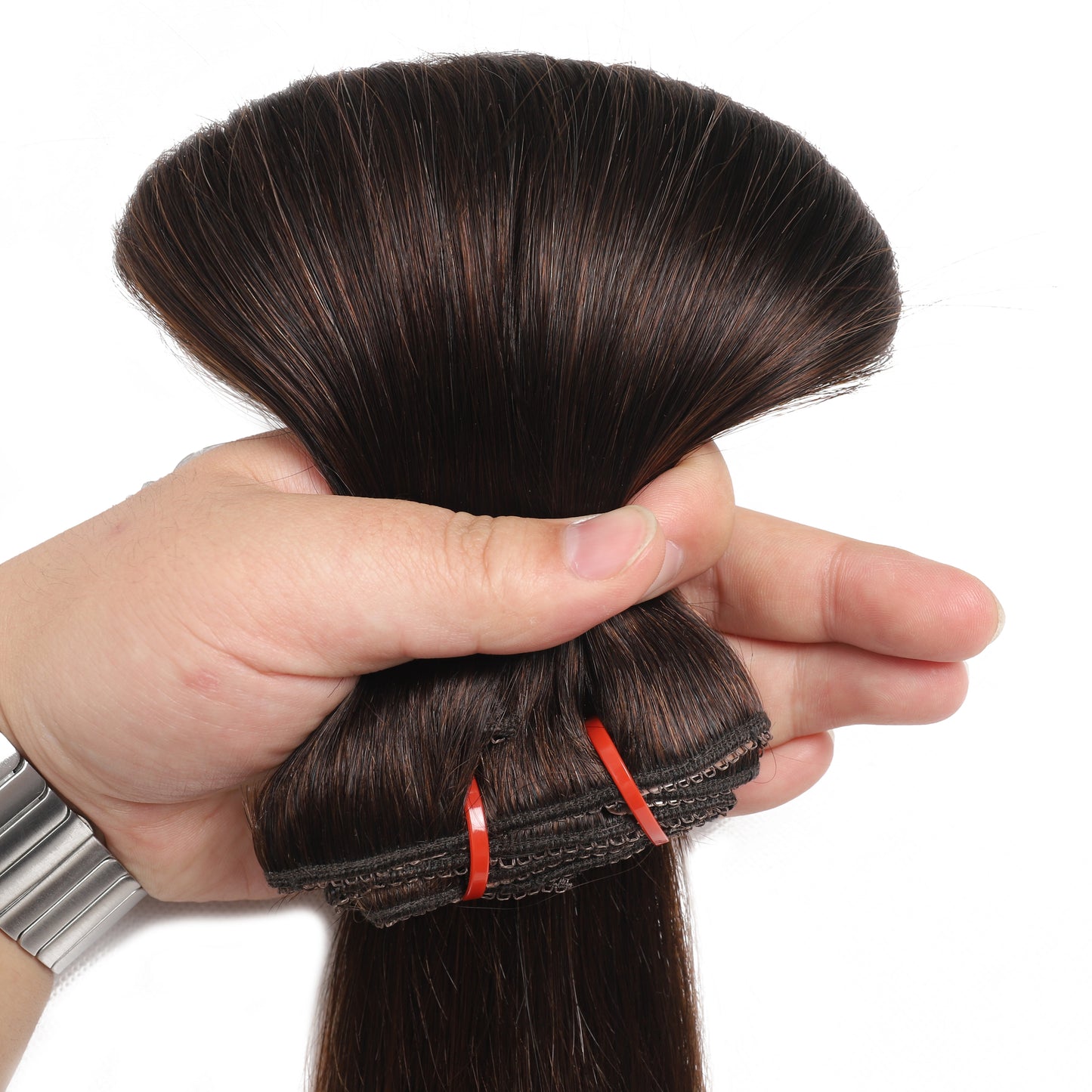 Clip in Hair Extensions #2 Real Human Hair For Women
