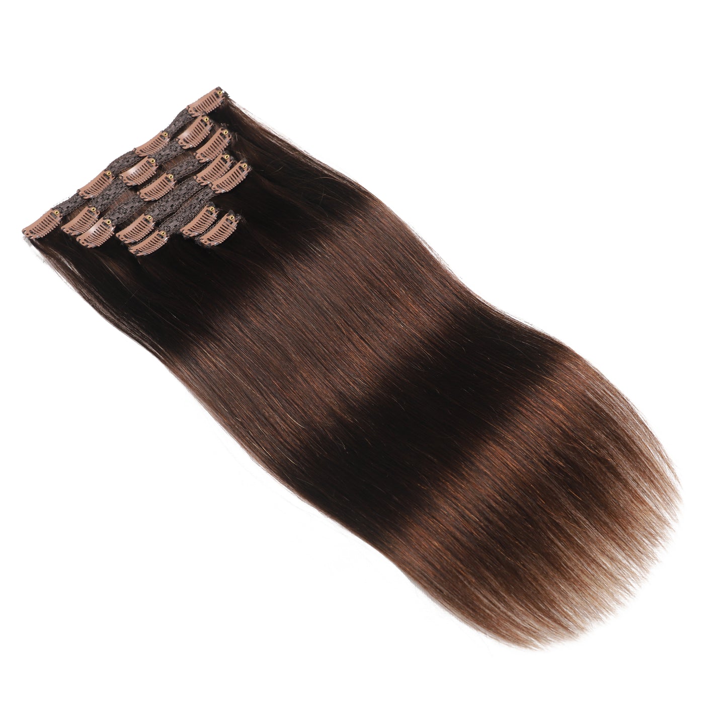 Clip in Hair Extensions #2 Real Human Hair For Women