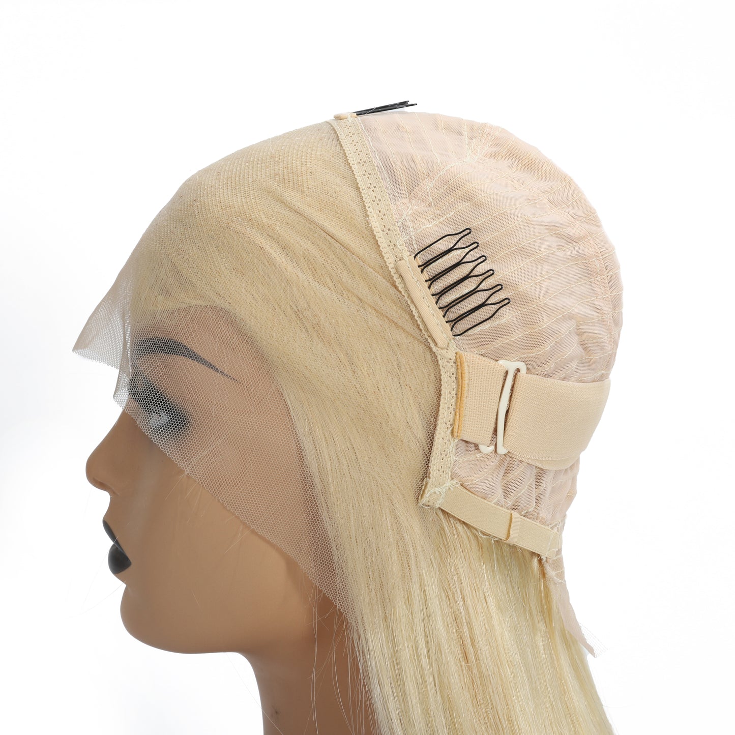 Straight 613 Blonde Human Hair Lace Wig for Women
