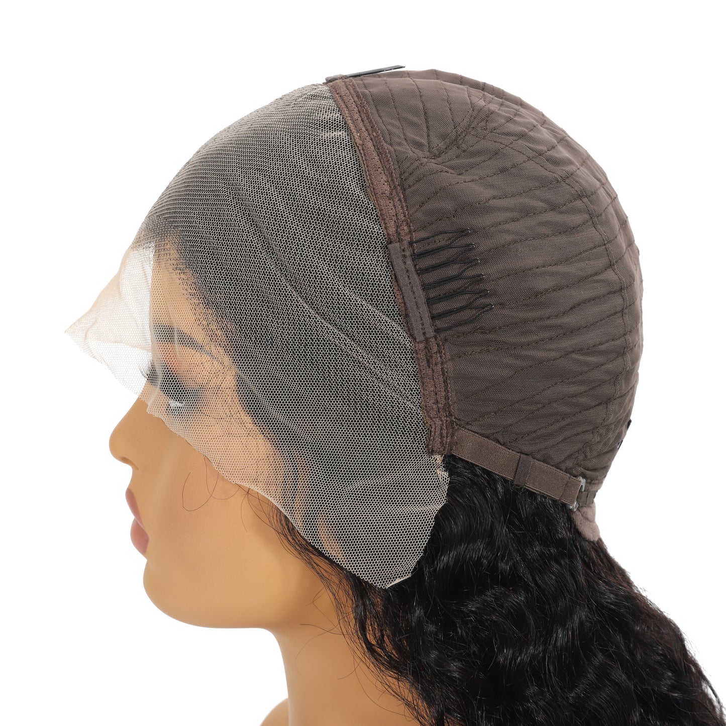Water Wave Natural Color 13x4 Human Hair Lace Wig for Women